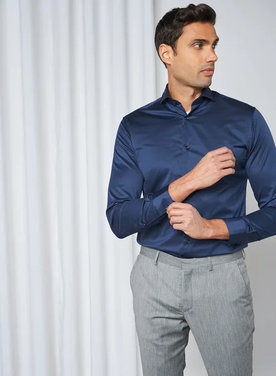 Selected Homme Slim Fit Shirt Insignia Blue(19-