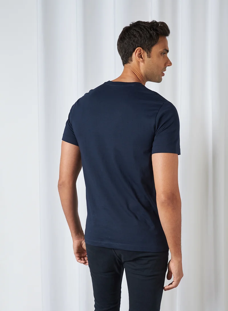 Selected Homme Solid T-Shirt Sky Captain(19-