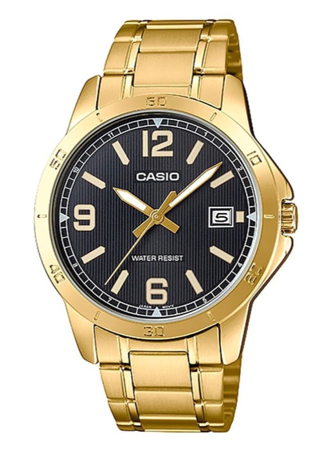 CASIO Stainless Steel Analog Watch MTP-V004G-1B - 47 mm - Gold - Image 1