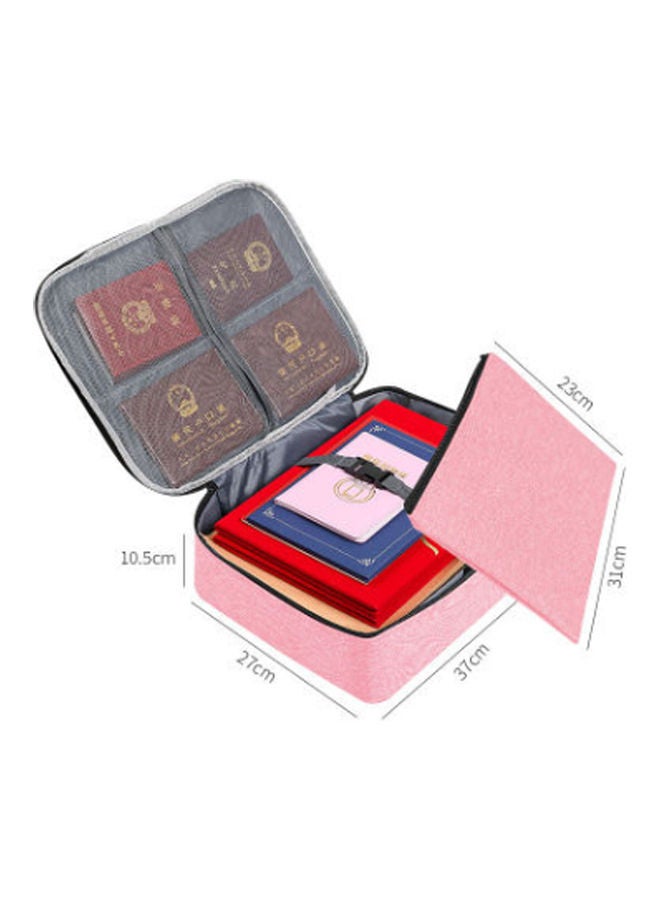 Generic High Quality Large Capacity Document Storage Bag pink  - Image 1