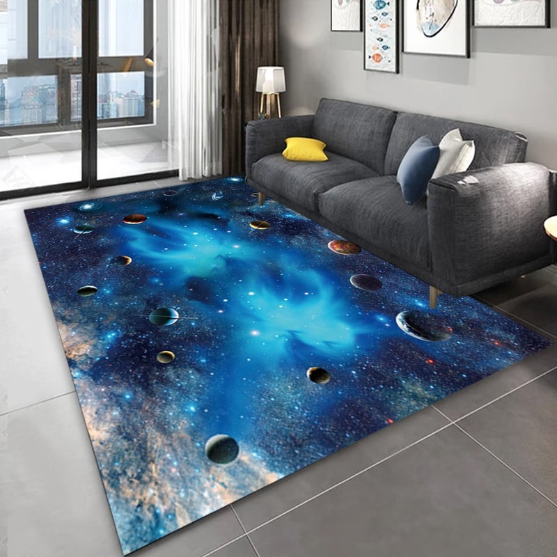1-Piece Creative Anti-Slip Simple Carpet Blue 40x60cm  - Image 1
