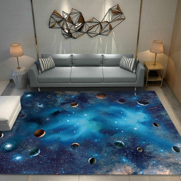 1-Piece Creative Anti-Slip Simple Carpet Blue 40x60cm  - Image 3