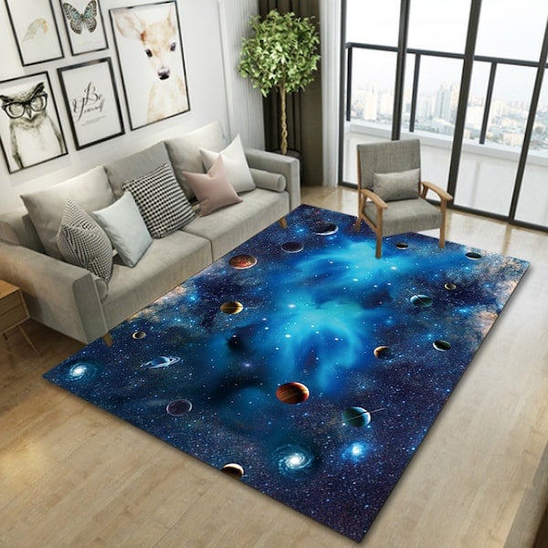 1-Piece Creative Anti-Slip Simple Carpet Blue 40x60cm  - Image 4