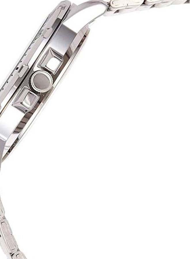 كاسيو ساعة يد بعقارب مقاومة للماء طراز MT- 01D-2B - قياس 45 مم - لون فضي للرجال - Image 4