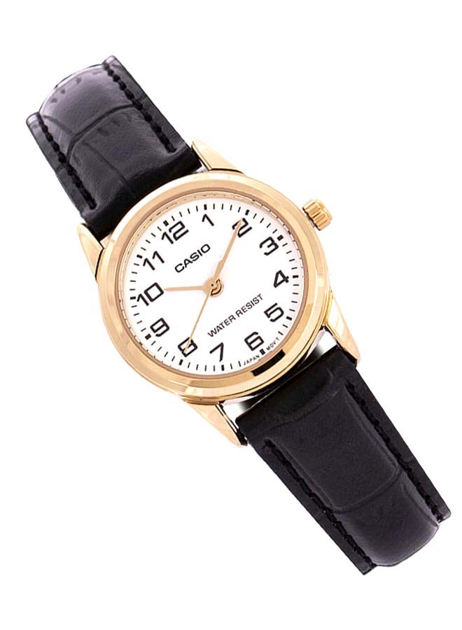 CASIO Women's Leather Analog Wrist Watch LTP-V001GL-7BUDF  - Image 3