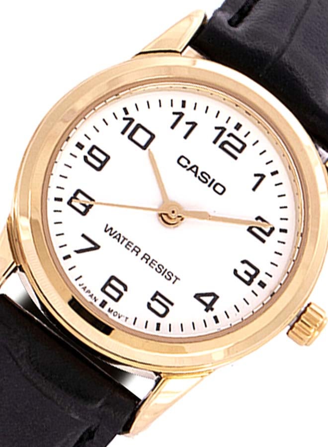 CASIO Women's Leather Analog Wrist Watch LTP-V001GL-7BUDF  - Image 4