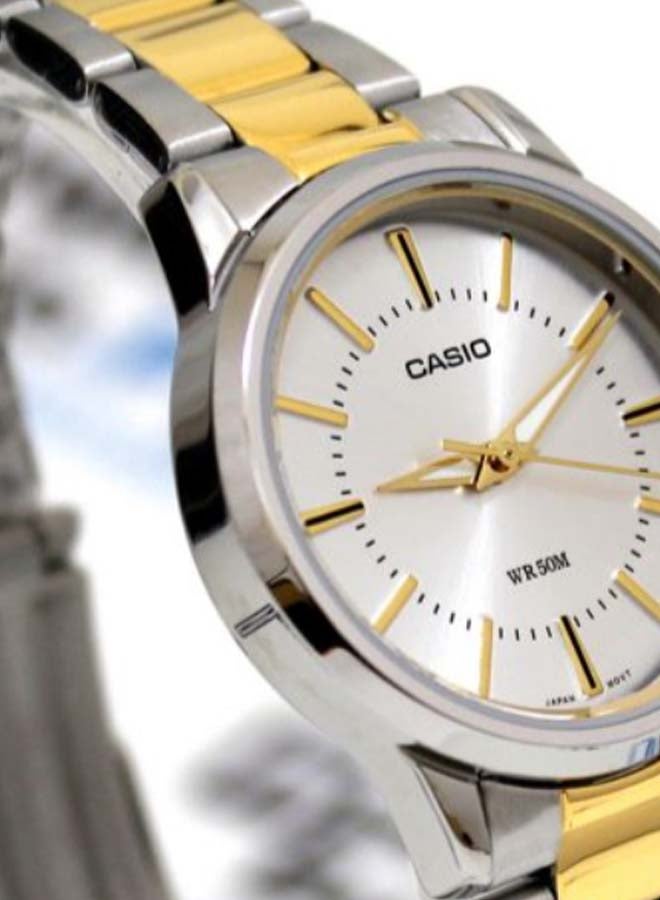 CASIO Women's Stainless Steel Analog Wrist Watch LTP-1303SG-7AVDF - 36 mm - Gold/Silver  - Image 4