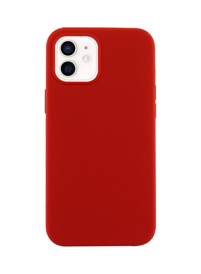 INEIX Silicone Case Cover For Apple iPhone 12 Red - Image 1