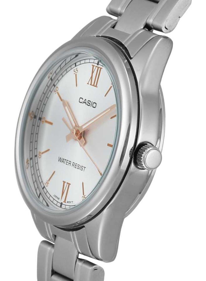 CASIO Women's Dress Stainless Steel Analog Wrist Watch LTP-V005D-7B2UDF - 34 mm - Silver - Image 2