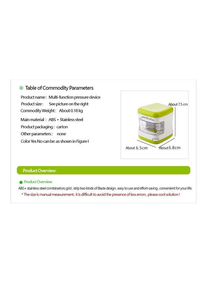 fashionhome - Multi Functional Vegetables And Garlic Peeler multicolour 7.5x6.5x6.8cm - Image 1