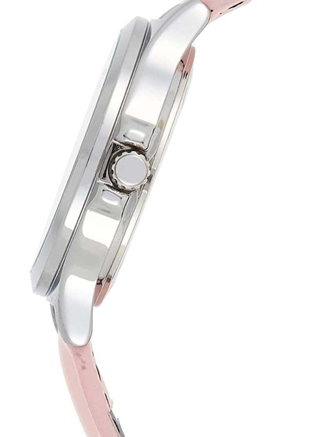 كاسيو ساعة يد بعقارب وسوار من الجلد طراز LTP-V300L-4A2UDF 33 ملم - لون زهري للنساء - Image 3