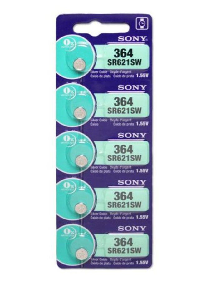 Sony - unisex 100-Piece 364 Mercury Free Watch Battery Set - Image 1
