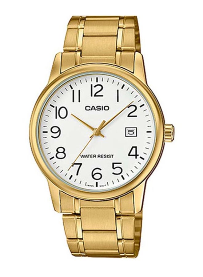 CASIO Men's Stainless Steel Analog Watch MTP-V002G-7B2UDF - 37 mm - Gold  - Image 1