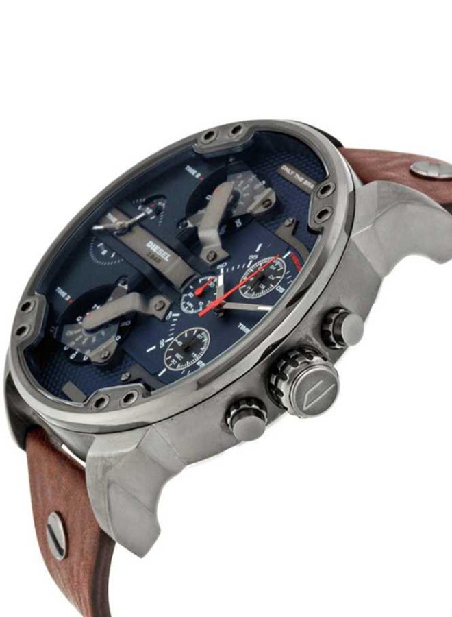 DIESEL Men's Mr.Daddy 2.0 Leather Analog Watch DZ7314 - Image 3