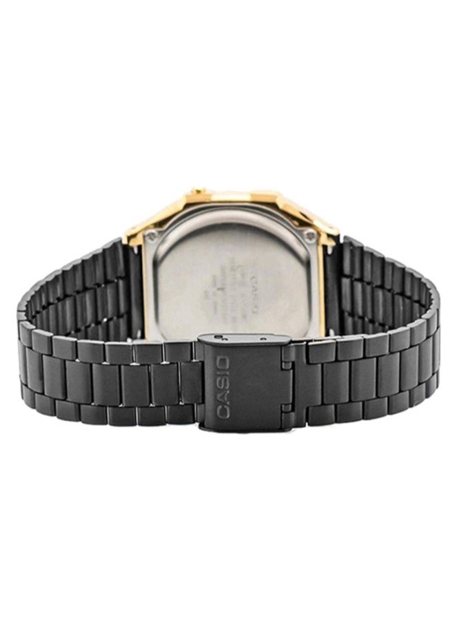 CASIO Men's Vintage Stainless Steel Digital Watch A168WEGB-1BEF - 39 mm - Black - Image 2