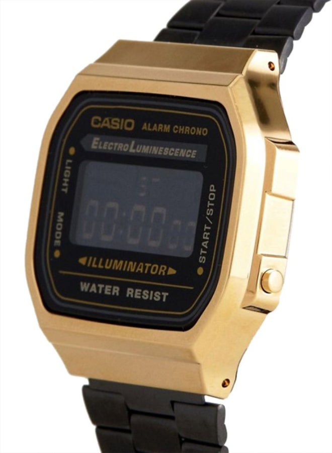 CASIO Men's Vintage Stainless Steel Digital Watch A168WEGB-1BEF - 39 mm - Black - Image 3