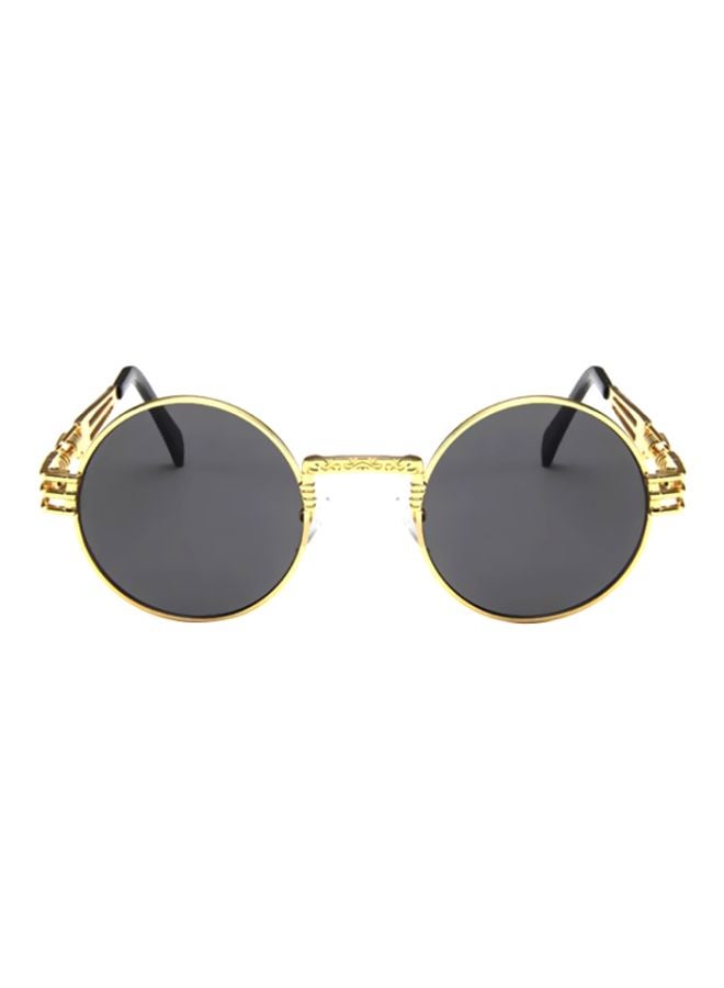 Sharpdo - UV Protection Round Frame Sunglasses GD8010-G - Image 1
