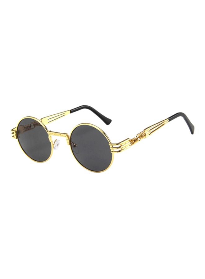 Sharpdo - UV Protection Round Frame Sunglasses GD8010-G - Image 1