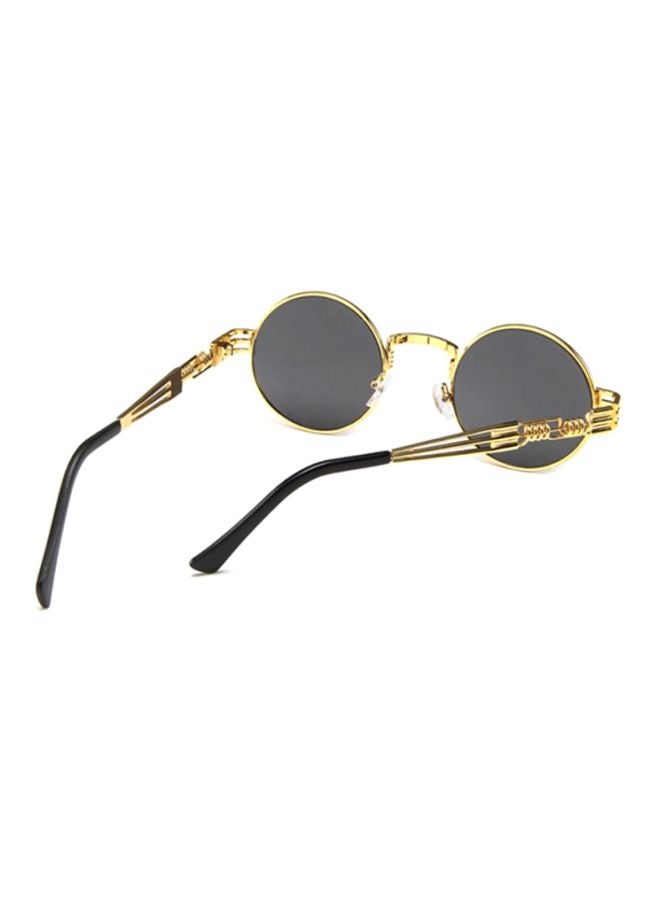Sharpdo - UV Protection Round Frame Sunglasses GD8010-G - Image 1