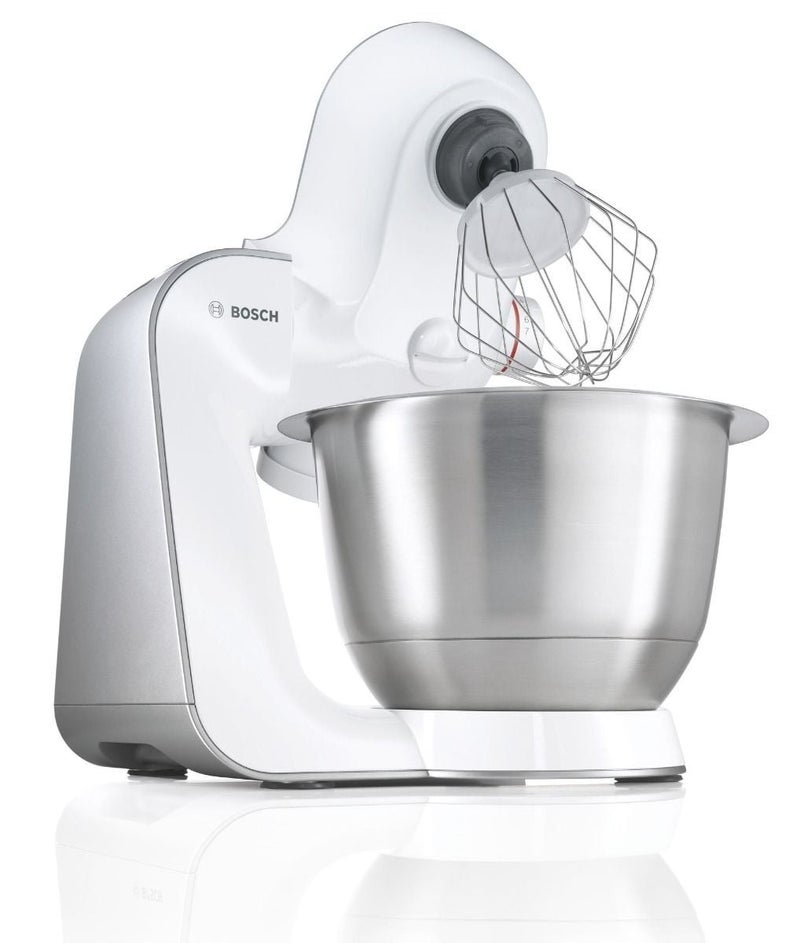 بوش ماكينة مطبخ من الستانلس ستيل مع مطحنة وخلاط 3.9 L 900.0 W MUM54251 أبيض/رمادي/فضي - Image 4