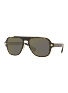 VERSACE Men's UV-Protected Pilot Sunglasses - Lens Size: 56 mm  - Image 2