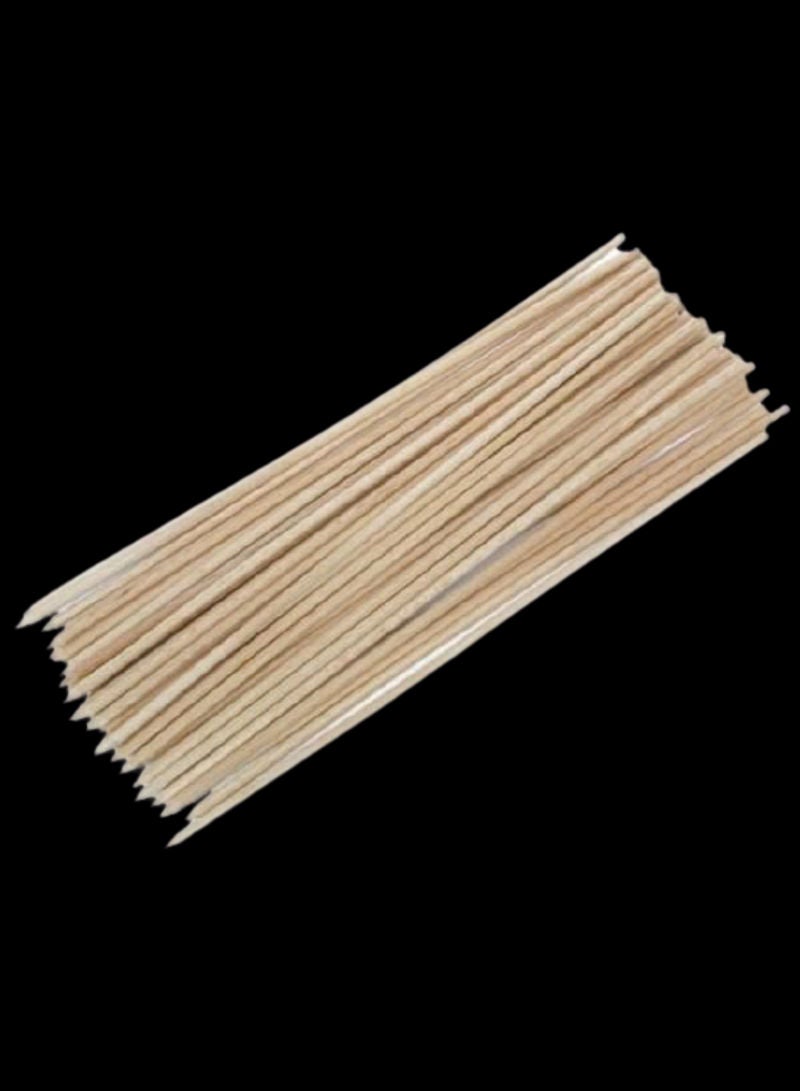 Generic 96-Piece Barbecue Wooden Sticks For Camping Beige 16.1cm 