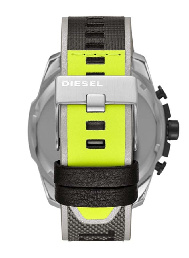 DIESEL Men's Mega Chief Round Shape Fabric Chronograph Wrist Watch 51 mm - 2-Tone - DZ4523 - Image 2