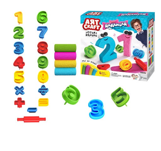 16- Piece 3D Smart Numbers Figures Dough Playset 24x24x7cm - v1610207741/N43059119A_2