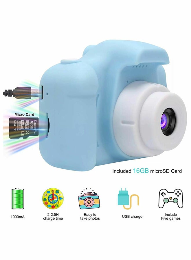 كاميرا فيديو رقمية صغيرة للأطفال قابلة لإعادة الشحن ومضادة للصدمات بدقة 5 ميجابكسل عالية الوضوح 5سم