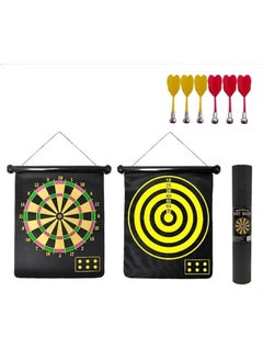 Generic Two Sided Magnetic Dart Board With 6 Safety Darts 15inch  - Image 1