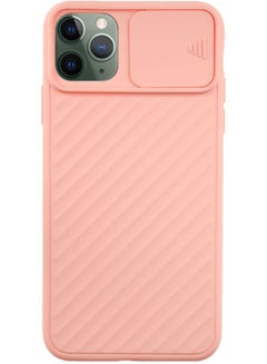 Generic Protective Silicone Back Cover With Slide Camera Cover For Iphone 11 Pro Max Millennial Pink 