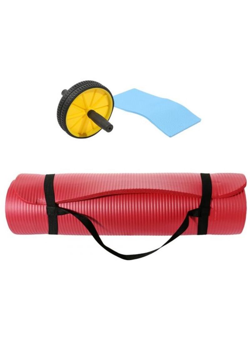 Exercise Wheel Roller With Knee Pad