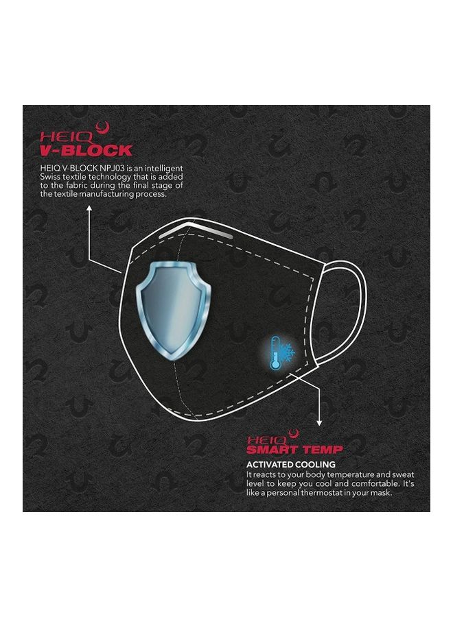 TRUE RELIGION - 3-Pack Designer Face Mask with Heiq V-Block Protection - Image 1