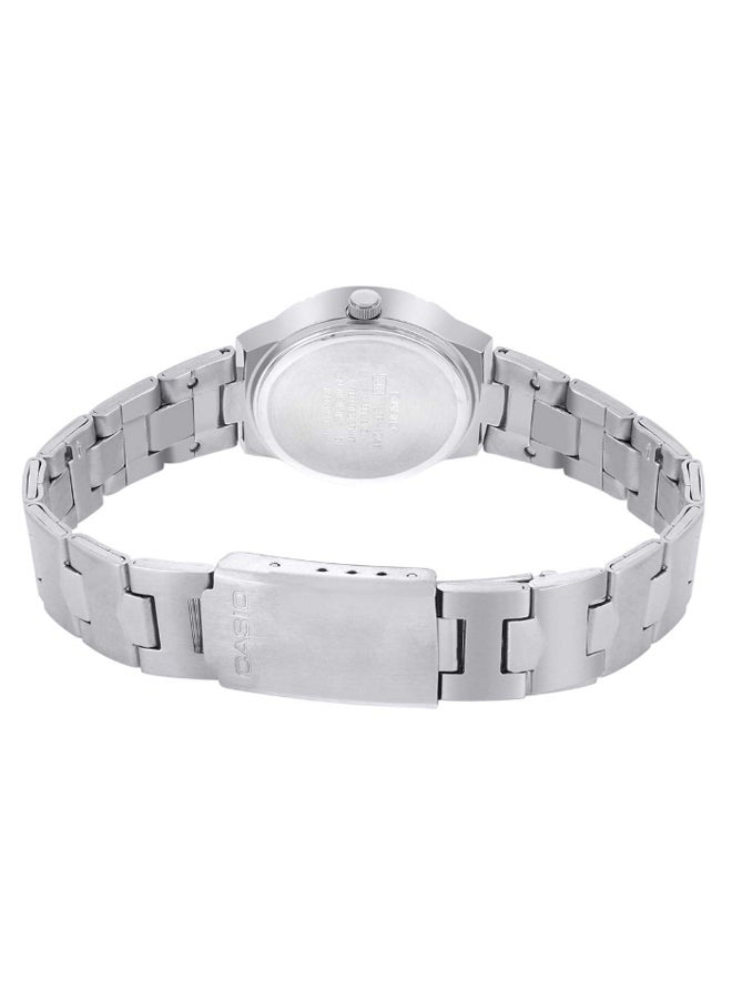 كاسيو ساعة يد بعقارب وسوار من الستانلس ستيل طراز LTP-1241D-4ADF للنساء - Image 2