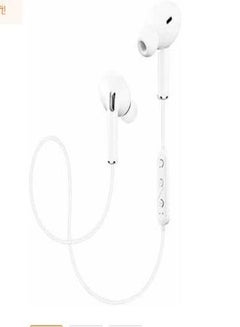 Sports Wireless Bluetooth In-Ear Headphones With Mic White  - Image 1