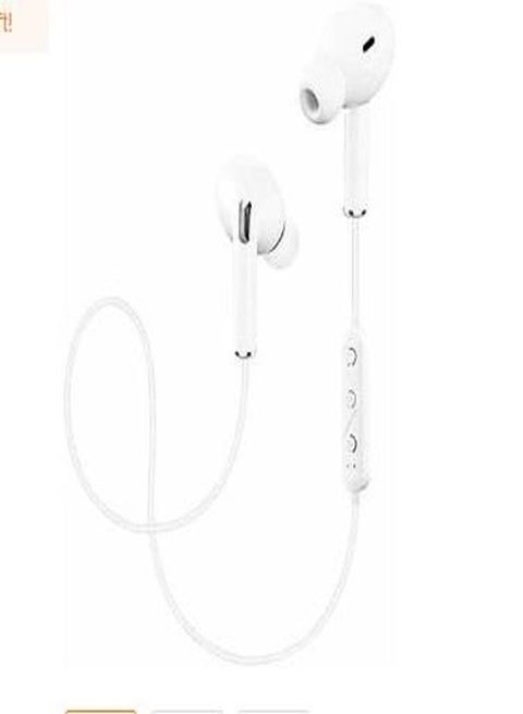 Wireless Bluetooth In-Ear Headphones With Mic White
