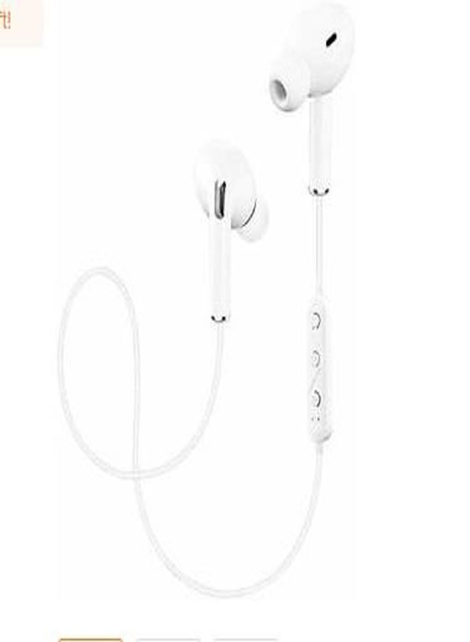 Sports - Wireless Bluetooth In-Ear Headphones With Mic White - Image 1