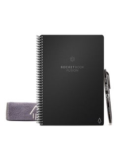 Rocketbook Fusion Smart Reusable Notebook Black  - Image 1
