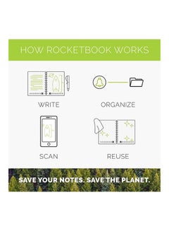 Rocketbook Fusion Smart Reusable Notebook Black  - Image 4