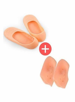 Generic 2-Piece Heel Crack Guard And Gel Protector Set  - Image 1