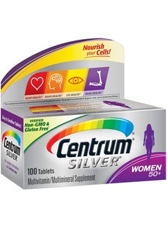 Centrum 100-Tablet Silver Multivitamin And Multimineral Supplement 50 ...