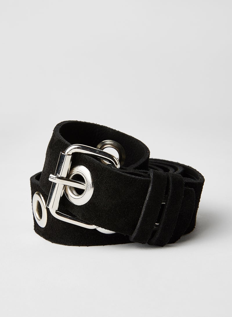 VERO MODA - Shaggy Textured Belt Black - Image 1