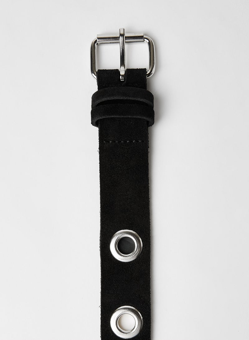 VERO MODA - Shaggy Textured Belt Black - Image 1