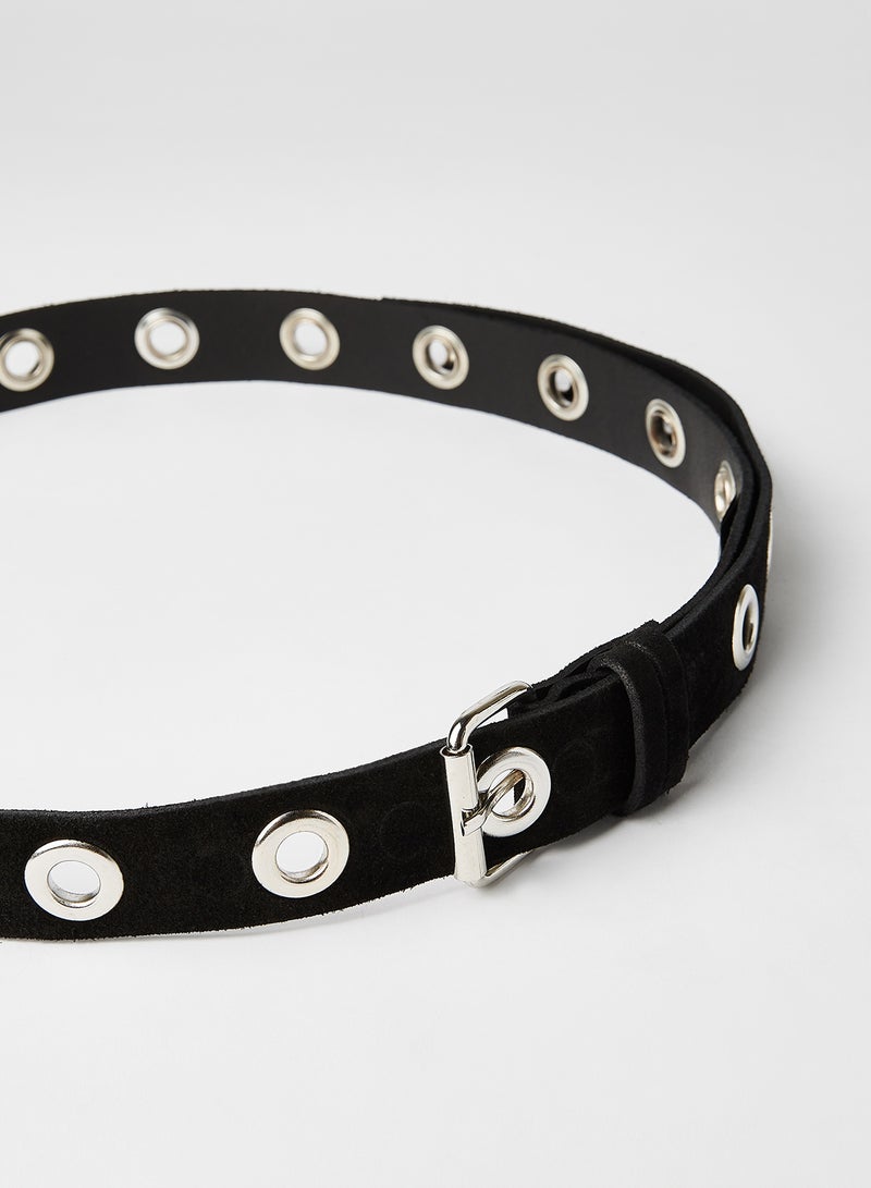 VERO MODA - Shaggy Textured Belt Black - Image 1