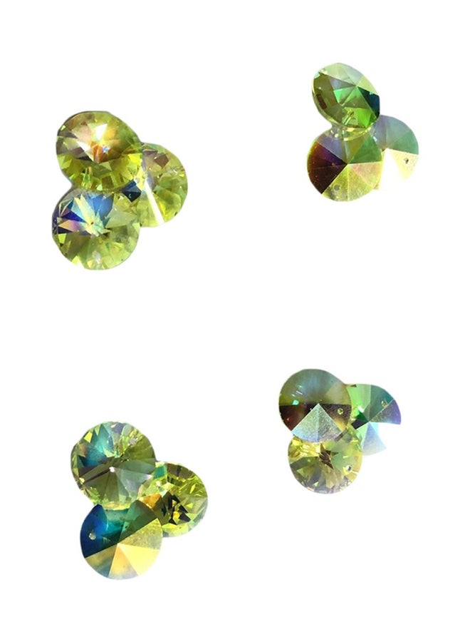 12-Piece Round Top Hole Glass Crystal  - Image 1