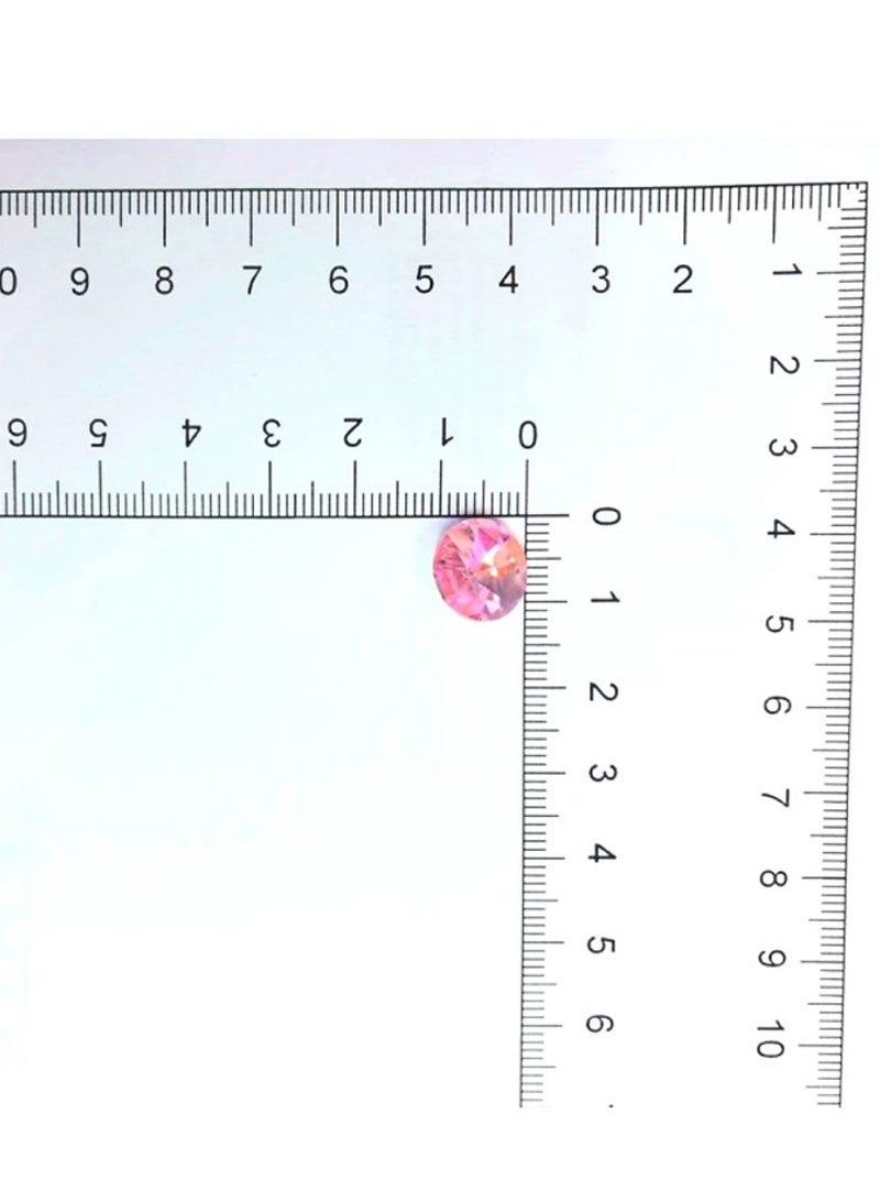 12-Piece Round Top Hole Glass Crystal  - Image 3