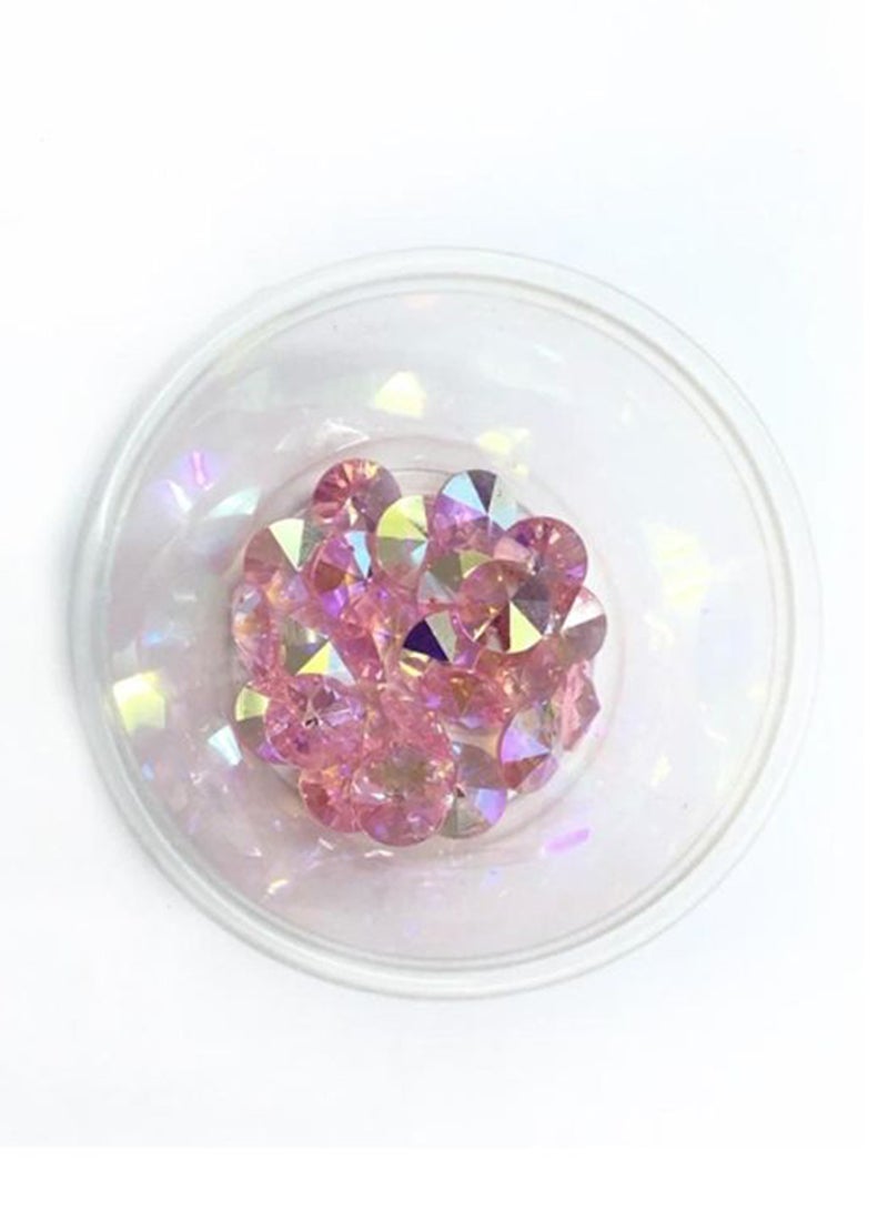 12-Piece Round Top Hole Glass Crystal  - Image 2
