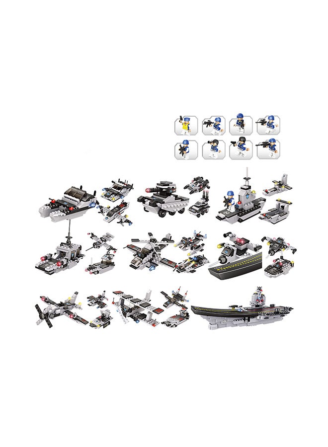 8 In 1 Military Building Blocks-751 Piece