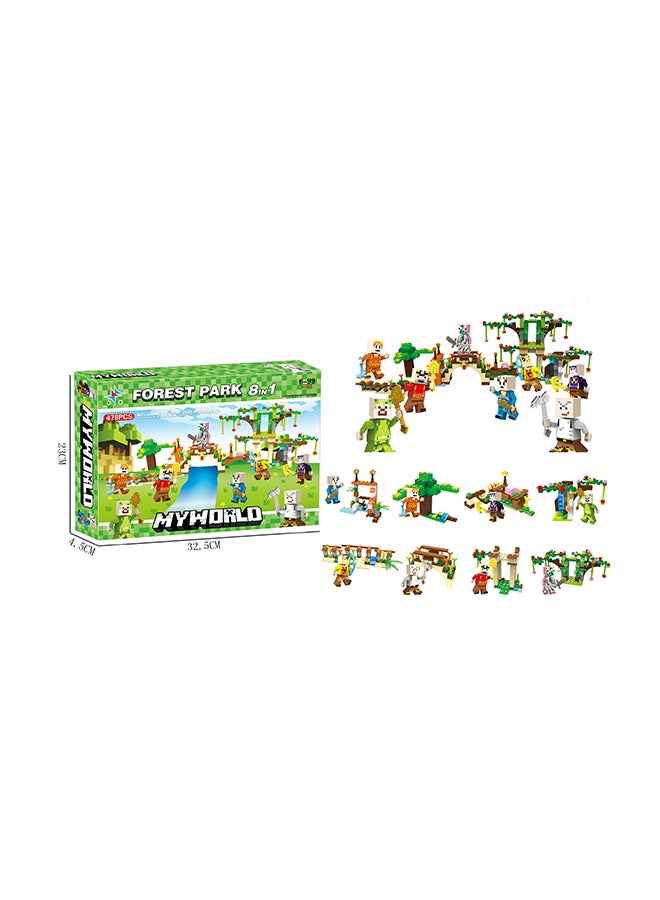Forest Park 8 In 1 Building Blocks, 478 pcs  - Image 2