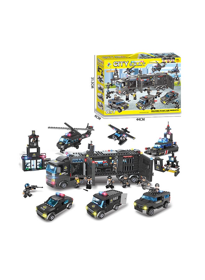 City Swat 8 In 1 Building Blocks, 1102 pcs  - Image 2